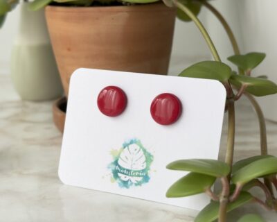 Cercei cu șurub Ruby Baubles Monsteria