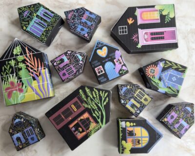 Ambalaj cadou căsuță, Monsteria